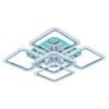 Светодиодная люстра 8015/4+1 CHR