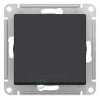 ATN441061 - ATLASDESIGN AQUA 1-клавишный ПЕРЕКЛЮЧАТЕЛЬ IP44, сх.6, 10АХ, механизм, КАРБОН
