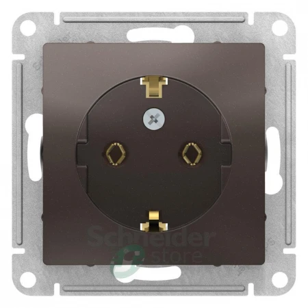 ATN000643 - ATLASDESIGN РОЗЕТКА с заземлением, 16А, механизм, МОККО
