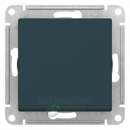 ATN000861 - ATLASDESIGN 1-клавишный ПЕРЕКЛЮЧАТЕЛЬ, сх.6, 10АХ, механизм, ИЗУМРУД