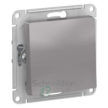 ATN000315 - ATLASDESIGN ВЫКЛЮЧАТЕЛЬ с самовозвратом, сх.1, 10АХ, механизм, АЛЮМИНИЙ