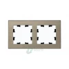 ATN312202 - ATLASDESIGN NATURE 2-постовая РАМКА, МЕТАЛЛ ЛАТУНЬ