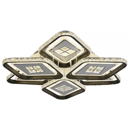 Светодиодная люстра 8054/3+3 WHT+BLK