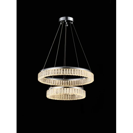 A23-ф600+ф400*H80 CHROME (1) Люстра NW 