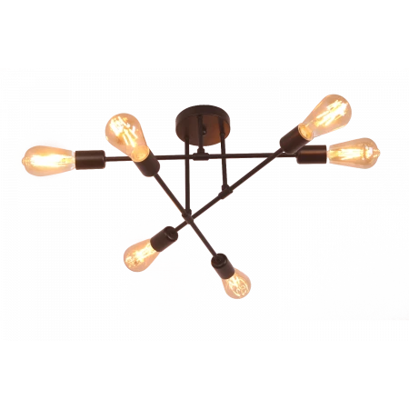 PD-LED-LINE3-R001-E27*6 BK (1) Люстра NW 