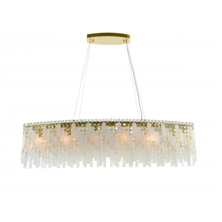 6079P/14A PLATING BRASS H+CLEAR (1) Люстра (в 2-х коробках)  NW 