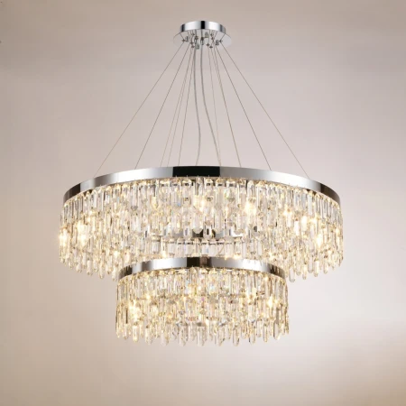 F6-ф1000+600*H360(1500) CHROME (1) Люстра NW (в 2-х коробках) 