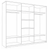 Шкаф-купе Кааппи 9 2400x450