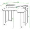 Стол компьютерный Домино Lite СКЛ-Игр120+НКИЛ120