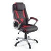 Кресло Dikline KD38, красный, черный, кожзам Люкс