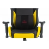 Геймерское кресло HERO CYBERZONE PRO, желтый, черный, текстиль, экокожа