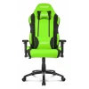 Геймерское кресло Prime, зеленый, черный, кожа искусственная