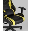 Игровое кресло Topchairs Impala, желтый, черный, экокожа