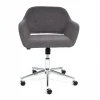 Кресло офисное Modena, серый, флок