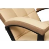 Кресло офисное Trendy, бежевый, бронзовый, кожа искусственная, текстиль