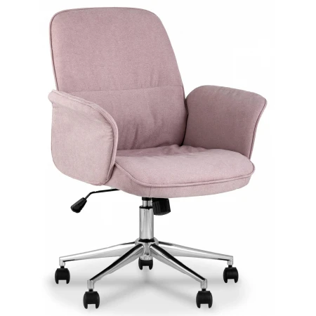 Кресло офисное Simona, розовый, ткань