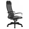 Кресло офисное Комплект 5, черный, кожа, сетка