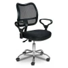 Кресло офисное CH-799SL, черный, текстиль