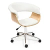 Кресло Vimta, белый, кожа искусственная