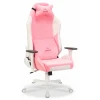 Геймерское кресло EPIC PRO, белый, розовый, текстиль