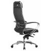 Кресло офисное SL-1.04, черный, кожа искусственная NewLeather, ткань сетчатая, армированная арамидным волокном