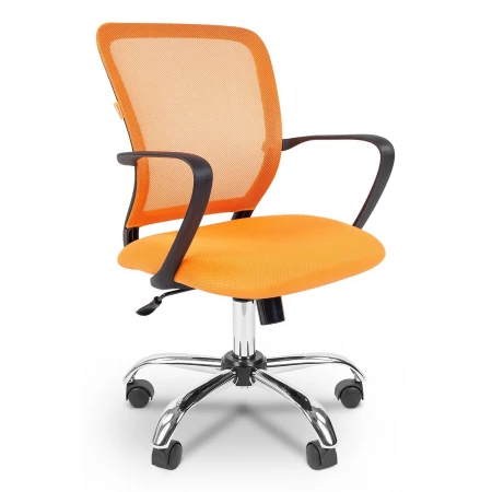 Кресло офисное Chairman 698, оранжевый, сетка, ткань