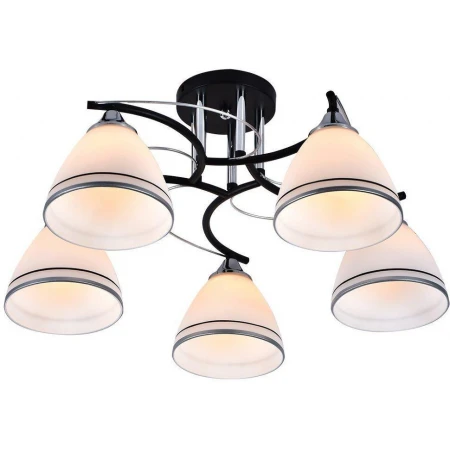 МС-XA1157/5 BK+CR (4) светильник потолочный [01091090]