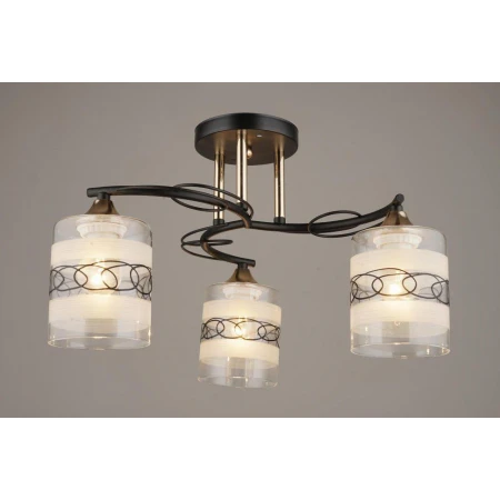 ВР-A3381/3 BK+FG (6) светильник потолочный [01094235]