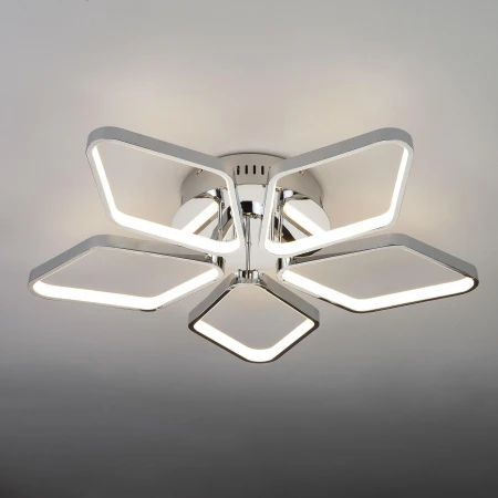 Потолочный LED светильник Eurosvet 90081/5 хром