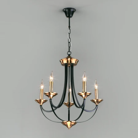 Подвесная люстра в стиле лофт Eurosvet 60098/5 черный