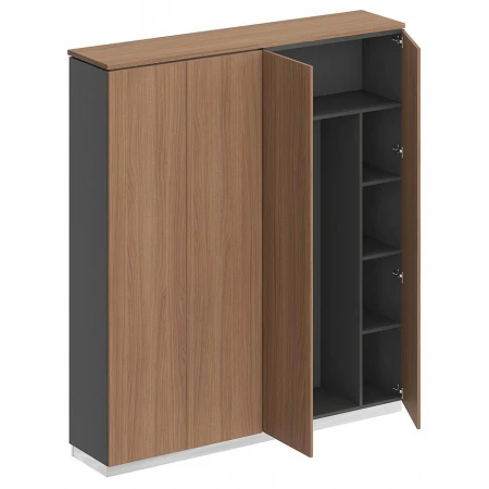 Шкаф 4-х дверный City орех ногаро 