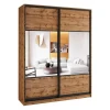 Шкафы-купе 2-х дверный Шкаф-купе зеркальный, коричневый 