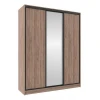 Шкафы-купе 3-х дверный Домашний дуб табачный Craft, зеркальный 
