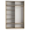 Шкафы-купе 2-х дверный Экспресс Комби дуо дуб сонома, зеркальный 