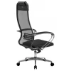 Кресло офисное Комплект 16, черный, ткань, экокожа