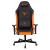 Геймерское кресло Knight Explore, оранжевый, черный, экокожа премиальная