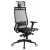 Компьютерное кресло Black Edition, черный, ткань сетчатая, армированная арамидным волокном