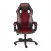 Кресло офисное Racer GT Military, бордо TW13, текстиль, экокожа