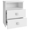 Тумба с 2-мя ящиками Изабель (белый структурный)