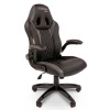 Геймерское кресло Chairman Game 15, серый, черный, экокожа