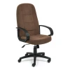 Кресло офисное СH747, коричневый, флок