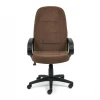 Кресло офисное СH747, коричневый, флок