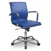 Кресло офисное CH-993, синий, кожа искусственная