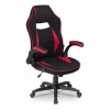 Кресло офисное Plast 1, красный, черный, текстиль