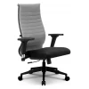 Кресло офисное Комплект 19/2D, светло-серый, черный, ткань
