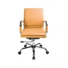 Кресло офисное CH-993-low, светло-коричневый, кожа искусственная