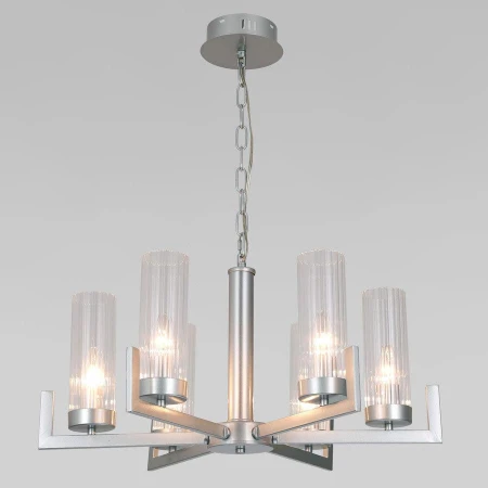 Люстра Eurosvet 60133/6 серебро Arganie