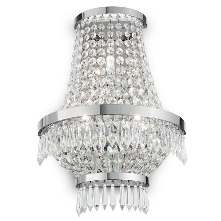 Хрустальное бра Ideal Lux CAESAR AP3 CROMO CAESAR