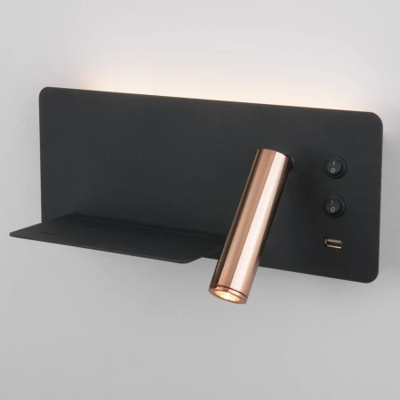 Бра Elektrostandard Fant L LED чёрный/золото (MRL LED 1113)