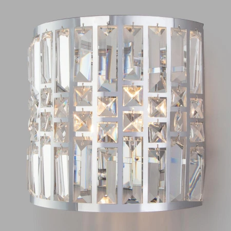 Бра Eurosvet 10116/2 хром/прозрачный хрусталь Strotskis Lory